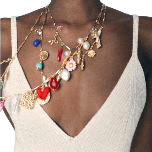 ZARA 3 Pack of Charm Necklaces - Picture 3 of 16